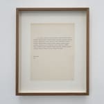Robert Barry, Something only you can realize, 1970