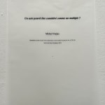 Michel Verjux, Percept / Acte / Concept, 2024