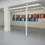 Lawrence Weiner, AT THE SAME MOMENT / AU MÊME MOMENT, 2000
