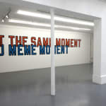 Lawrence Weiner, AT THE SAME MOMENT / AU MÊME MOMENT, 2000