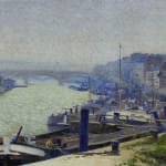 CHARLES FRECHON, PAYSAGE FLUVIAL, CIRCA 1904