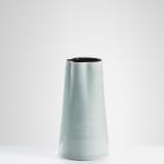 Chris Keenan, 97-99 Trio of tenmoku and celadon rocking bowls with red teardrop