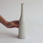 Akiko Hirai, 101. Kohiki Vase with Wood Ash Fluted