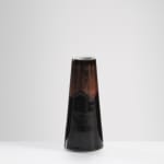 Chris Keenan, 97-99 Trio of tenmoku and celadon rocking bowls with red teardrop