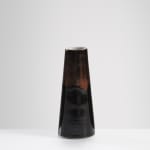 Chris Keenan, 97-99 Trio of tenmoku and celadon rocking bowls with red teardrop