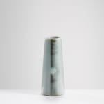 Chris Keenan, 97-99 Trio of tenmoku and celadon rocking bowls with red teardrop