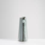 Chris Keenan, 97-99 Trio of tenmoku and celadon rocking bowls with red teardrop