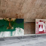 Hermann Nitsch, Schüttbild (L), 2021