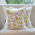 Chausey, ‘Vanessa’ Cushion in Violet/Olive