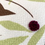 Chausey, ‘Vanessa’ Cushion in Violet/Olive