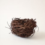 Joe Hogan, Two Reclining Willow Pods With A Lichen-Marked Stone