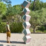 Angela Bulloch, Heavy Metal Stack of Six: Copper Nut, 2024