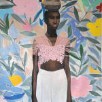 Wole Lagunju, Study of Woman Surmounted by Leopard II, 2022
