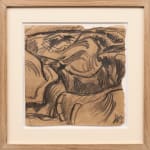 Otto DIX, Erdformation, Bisterzeichnung (traduction : Formation de terre, dessin bistre), 1915 circa