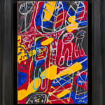 Jean DUBUFFET, Site avec trois personnages. 7 mars, 1981