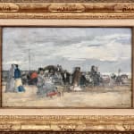 Eugène BOUDIN, Laveuses sur la Touques, 1896