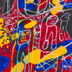 Jean DUBUFFET, Site avec trois personnages. 7 mars, 1981