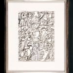Jean DUBUFFET, Site avec trois personnages. 7 mars, 1981