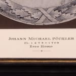 Johann Michael Püchler, Ecce Homo & Virgin Mary, a pair of oval shaped microcalligraphic images