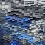 Ian Fenton, Composition in Ultramarine and Prussian Blue II, 2025