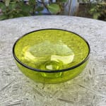 Stewart Hearn, Zest Bowl (lime with orange trailed rim), 2022