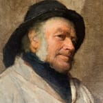 Frank Bramley, Femme avec châle, 1881-82