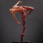 Richard MacDonald, Gymnast Bust, Terra Cotta, 1996