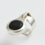 Kathryn Kelly, Ebony and Bone Door Knocker Ring