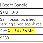 Kathryn Kelly, I Beam Bangle