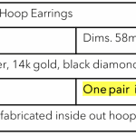 Kathryn Kelly, Last Quarter Hoop Earrings