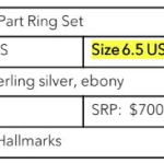 Kathryn Kelly, Rotonda 4 Part Ring Set