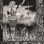 Aubrey Beardsley, How Sir Bedivere Cast the Sword Excalibur Into the Water, 1893-4