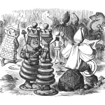 John Tenniel, The chessmen were walking about, two and two!, 1988