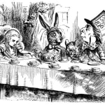John Tenniel, 'Tut, tut child!' Said the Duchess. 'Everything's got a moral, if only you can find it.'