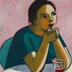 Anita Klein Studio Sale, Reading the Paper (TP Red), 2006