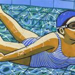 Anita Klein Studio Sale, Reading the Paper (TP Red), 2006