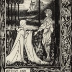 Aubrey Beardsley, The Lady of the Lake Telleth Arthur of the Sword Excalibur, 1893-4
