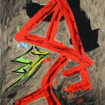 John Hoyland, Little Red Demon 9.92, 1992