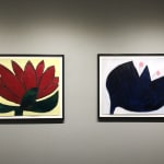Nigel Swift, Untitled 149 (Three Plants in Moonlight), 2020