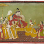 Krishna lures King Kalayavana to the Cave of Muchukunda where he is burnt to Ashes