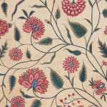Fine silk embroidered cotton dress length, India, Gujarat, for export to Europe, c. 1760