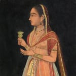 Visnu and Shri embracing Drawing from a set of preparatory drawings for the 'Second Guler' or 'Tehri-Garhwal' Gitagovinda