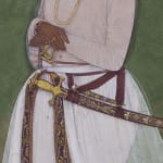 Visnu and Shri embracing Drawing from a set of preparatory drawings for the 'Second Guler' or 'Tehri-Garhwal' Gitagovinda