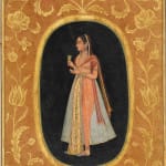 Visnu and Shri embracing Drawing from a set of preparatory drawings for the 'Second Guler' or 'Tehri-Garhwal' Gitagovinda