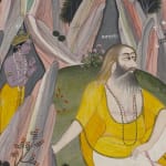 Krishna lures King Kalayavana to the Cave of Muchukunda where he is burnt to Ashes