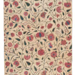 Fine silk embroidered cotton dress length, India, Gujarat, for export to Europe, c. 1760