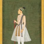 Lady beneath a Tree with Parrots, Deccan, Aurangabad, c. 1725