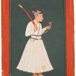 Visnu and Shri embracing Drawing from a set of preparatory drawings for the 'Second Guler' or 'Tehri-Garhwal' Gitagovinda
