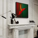 C M Shackleton, Anthurium - Flower - in Red, Green and Yellow, 1998