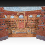 Domenico Gnoli, A Bullring (a stage set for a marionette theatre), c.1957–58